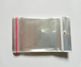 500pcs Clear Self Adhesive Seal Plastic Bags Resealable Cellophane OPP Bag