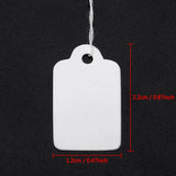 500pcs Jewelry Merchandise Tags String Display Label Paper Cards