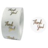500pcs 1in Clear Thank Stickers Roll Wedding Envelope Seal Label Stickers