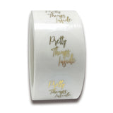 500pcs Thank you Stickers Round Clear Roll for Wedding Envelope Seal Label