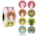 500pcs Cat Thank You Stickers 8 Designs School Reward Envelope De