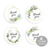 500pcs Greenery Frames Thank You Stickers Wedding Party Envelope Decoration
