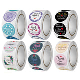 500pcs Thank You Sticker for Jewelry Packaging 25mm Round Label Tag