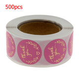 500pcs Thank You Foil Seals Stickers for Packaging Box Envelope Scrapbooking