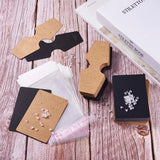 500pcs Earrings Necklace Display Cards with Plastic Ear Nuts and Cellophane Bags