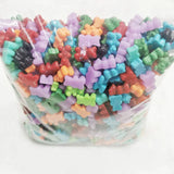 500pcs DIY Candy Flatback Bear Beads 10*16mm