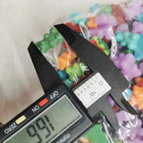 500pcs DIY Candy Flatback Bear Beads 10*16mm