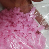 500pcs 10*16mm DIY Jelly Flatback Small Bear Beads for Jewelry Making