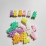 500pcs 10*16mm DIY Jelly Flatback Small Bear Beads for Jewelry Making