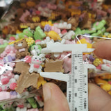 500pcs 10-20mm DIY Resin Cartoon Animal Rabbit Bear Flat Cabochon