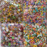 500pcs 10-20mm DIY Resin Cartoon Animal Rabbit Bear Flat Cabochon