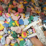 500pcs 10-20mm DIY Resin Cartoon Animal Rabbit Bear Flat Cabochon