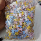 500pcs 10mm Heart Bear Half Beads for Jewelry Making