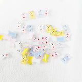 500pcs 10mm Heart Bear Half Beads for Jewelry Making