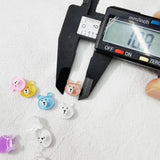 500 Small Bear Half Beads for DIY Jewelry Making