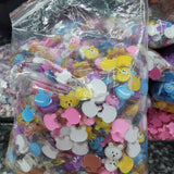 500 Small Bear Half Beads for DIY Jewelry Making