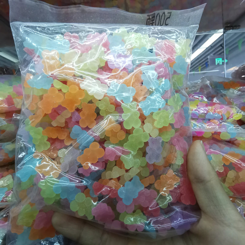 500pcs Soft Bear Sticker Beads for DIY Crafts - Jewelry Making Supplies