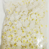 500pcs 12mm Sunflower Smile Face Half Beads Sticker DIY Jewelry Making