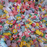 500pcs DIY Sunflowers Resin Sticker Beads for Scrapbook Jewelry Making