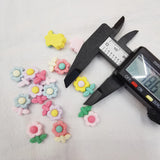 500pcs DIY Sunflowers Resin Sticker Beads for Scrapbook Jewelry Making