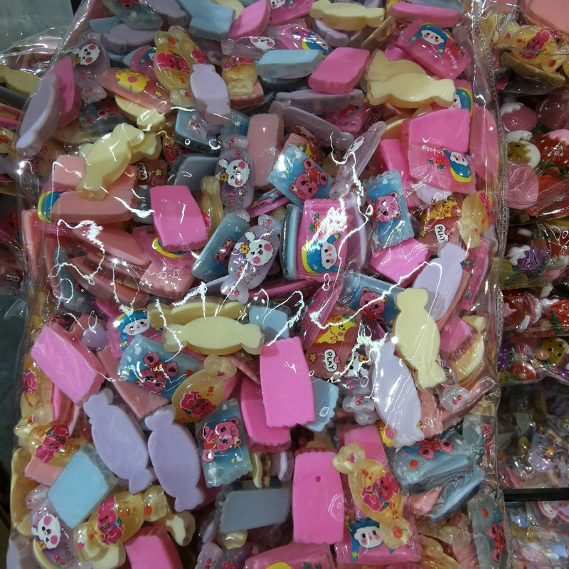 500 Resin Candies Sweets Sticker Beads for Jewelry Making