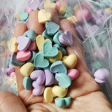 500pcs DIY Acrylic Beads Heart Sticker for Jewelry Making 2022