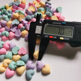 500pcs DIY Acrylic Beads Heart Sticker for Jewelry Making 2022