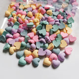 500pcs DIY Acrylic Beads Heart Sticker for Jewelry Making 2022