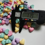 500pcs DIY Acrylic Beads Heart Sticker for Jewelry Making 2022