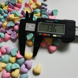 500pcs DIY Acrylic Beads Heart Sticker for Jewelry Making 2022