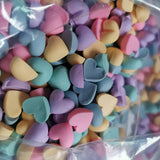 500pcs DIY Acrylic Beads Heart Sticker for Jewelry Making 2022
