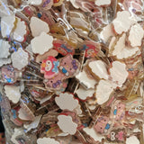 500pcs DIY Resin Cartoon Animal Sticker Flat Cabochon