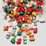 500pcs Resin Christmas Tree Bell Santa Sticker Set