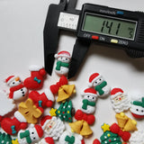 500pcs Resin Christmas Tree Bell Santa Sticker Set
