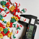 500pcs Resin Christmas Tree Bell Santa Sticker Set