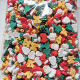 500pcs Resin Christmas Tree Bell Santa Sticker Set
