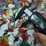 500 Resin Christmas Tree Santa Sticker Beads DIY Jewelry Accessories