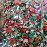500 Resin Christmas Tree Santa Sticker Beads DIY Jewelry Accessories