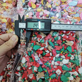 500 Resin Christmas Tree Santa Sticker Beads DIY Jewelry Accessories