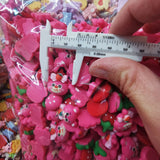 500pcs 15-25mm Resin Cartoon Animal Sticker Cabochon