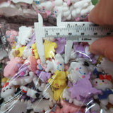 500pcs 15-25mm Resin Cartoon Animal Sticker Cabochon