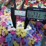 500pcs DIY Jelly Candy Bow Ribbon Sticker Beads