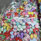 500pcs DIY Jelly Candy Bow Ribbon Sticker Beads