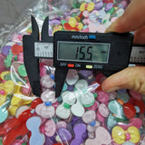 500pcs DIY Jelly Candy Bow Ribbon Sticker Beads