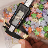 500pcs 17mm Acrylic Star Shape Spacer Beads for Jewelry Making