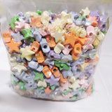 500pcs 17mm Acrylic Star Shape Spacer Beads for Jewelry Making