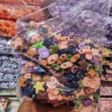 500pcs 17mm Acrylic Star Shape Spacer Beads for Jewelry Making