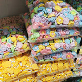 500pcs 17mm Resin Candy Flower Sticker Beads for DIY Hairpin Clip Jewelry Making