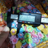 500pcs 17mm Resin Candy Flower Sticker Beads for DIY Hairpin Clip Jewelry Making