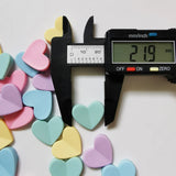 500 Resin Flat Heart Beads for Jewelry Making